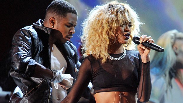 Rihanna performs at the Grammy Awards in February.