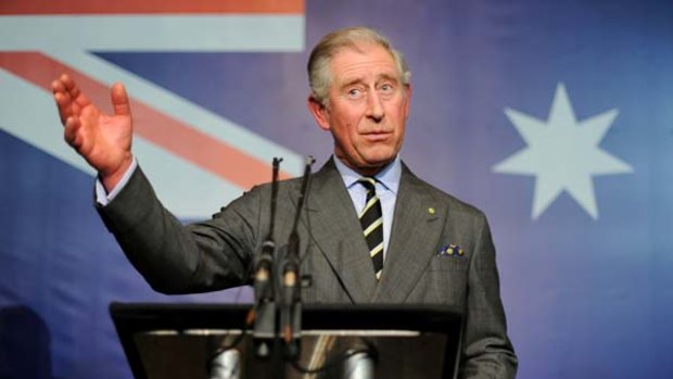 Pondering those ants, perhaps ... Prince Charles at the Australian high commission in London.