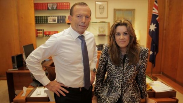 Prime Minister Tony Abbott with his chief of staff Peta Credlin.
