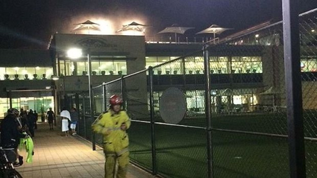 Fire fighters at work at Next Generation Health Club in Kings Park.