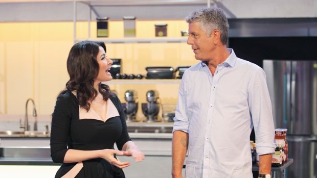 TV 'cook' Nigella Lawson and 'chef' Anthony Bourdain.