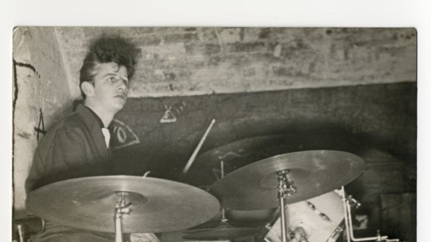 Ringo playing at the Cavern Club

