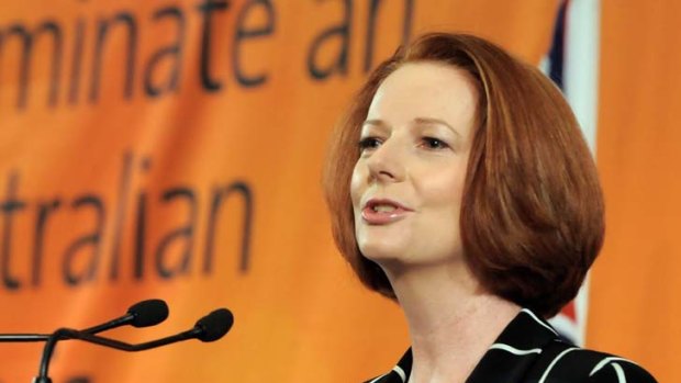 A tough sell ... Prime Minister Julia Gillard.