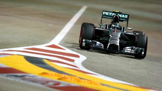 Forced to retire: Mercedes driver Nico Rosberg.