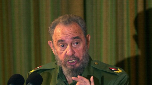 Fidel Castro speaks during Cuba's annual Revolution Day celebration July 26, 2004.