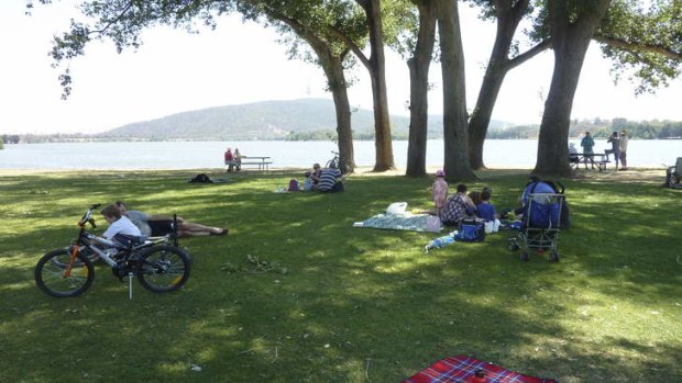 A lazy Saturday on the lawns at the Canberra Yacht Club.
