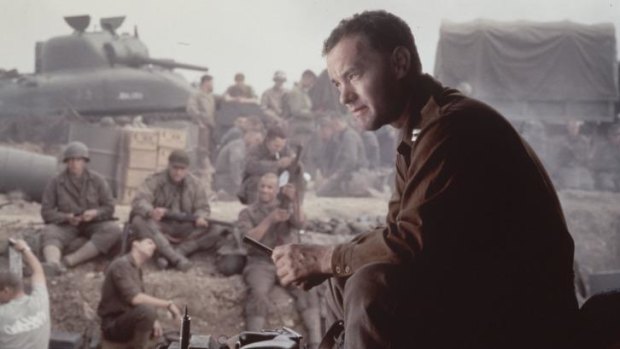 Behind enemy lines: Tom Hanks in <i>Saving Private Ryan</i>.