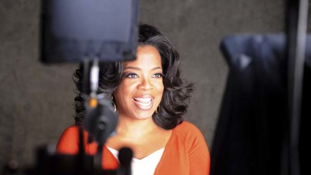 Oprah Winfrey during a segment of an episode of Master Class.