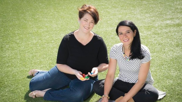 Maria Fletcher and Maria Porto, co-founders of Tinta Crayons.