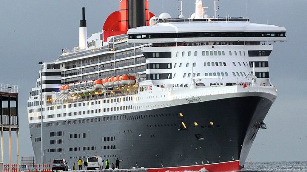 The Queen Mary 2 is expected to arrive in Fremantle for the day before heading to the Maldives.