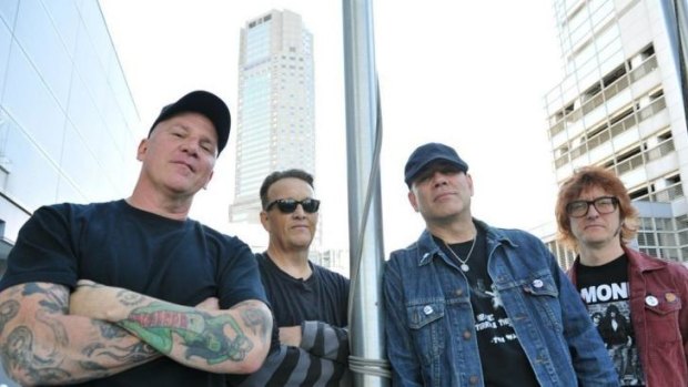 CJ Ramone, left, who is performing in Australia, is thrilled to be back on stage.