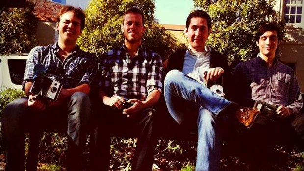The Instagram team in July 2011 .... when it consisted of only four. From left to right: Instagram engineer and co-founder Mike Krieger, engineer Shayne Sweeney, CEO and co-founder Kevin Systrom and community manager Josh Riedell.