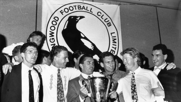 Collingwood's 1990 premiership team.