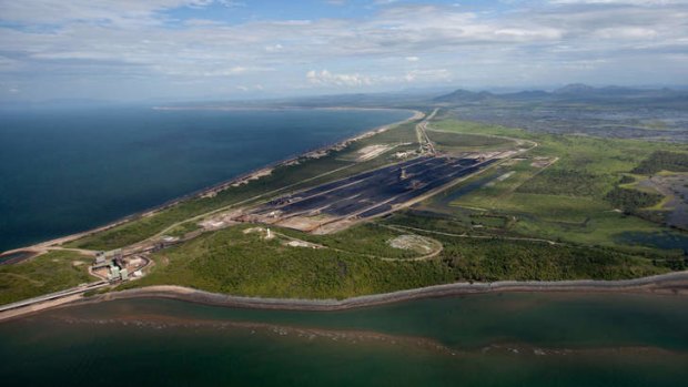 Abbot Point coal terminal.