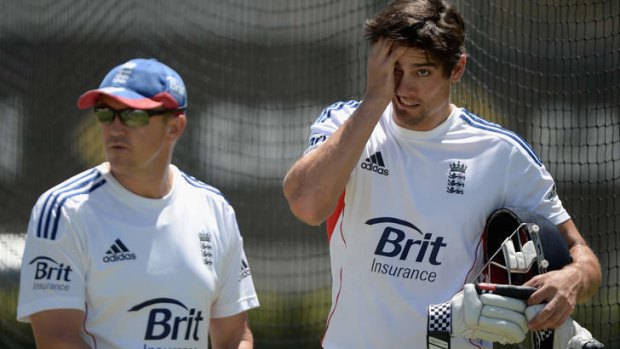 At the crossroads: Coach Andy Flower (left) should be replaced, but skipper Alastair Cook needs help from former captains.