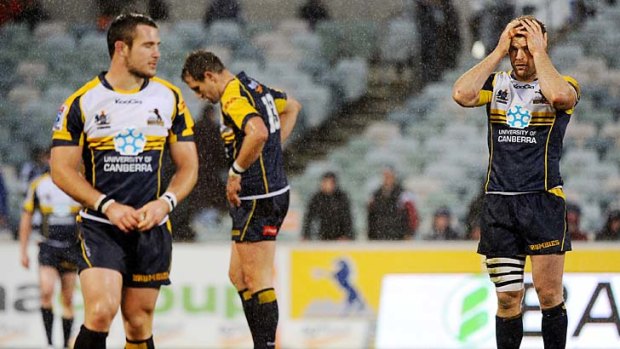 So near ... the Brumbies suffered a disappointing end to a promising season.