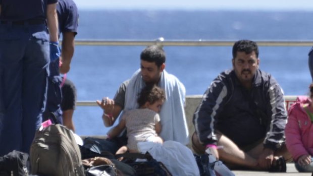 Asylum seekers arrive at Christmas Island this week.