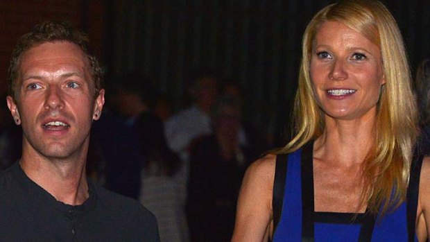 Split: Chris Martin and actress Gwyneth Paltrow, pictured here on January 28 this year.