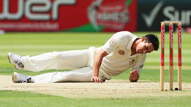Mitchell Johnson... down but not out, say Michael Clarke and Stuart Clark.