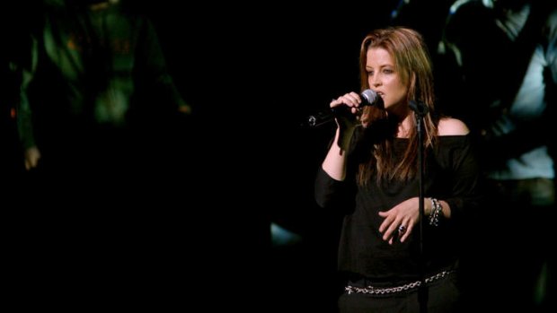 Lisa Marie Presley performs in Sydney in 2004.