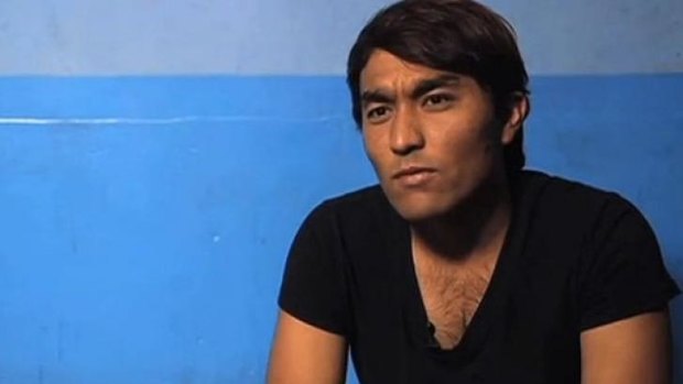 Hazara man Zainullah Naseri speaking on <i>Lateline</i>.