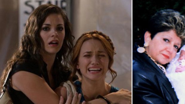(Left) A scene from the movie <i>The Final Destination</i> and (right) Florence Cioffi, who survived the World Trade Centre attacks, but died in a traffic accident six years later.