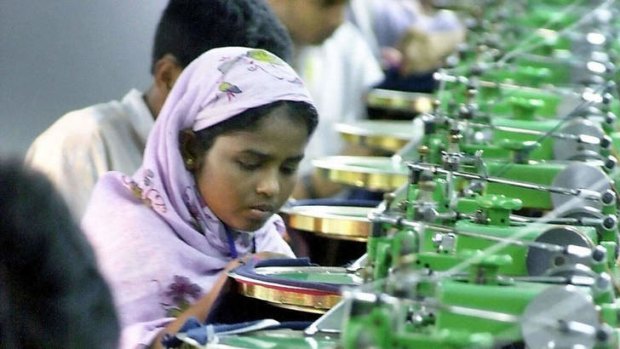 Risky business: Bangladeshi garment workers suffer hazardous conditions.