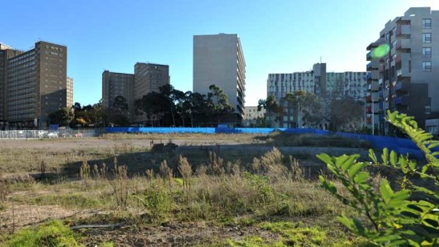 The site of Australian Unity's 'campus' style aged-care village in Carlton.
