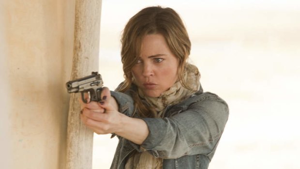 Melissa George in the series 'Hunted', which aired on SBS.