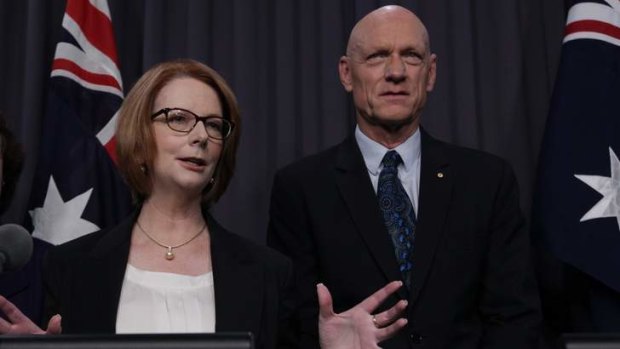 Prime Minister Julia Gillard and School Education Minister Peter Garrett.