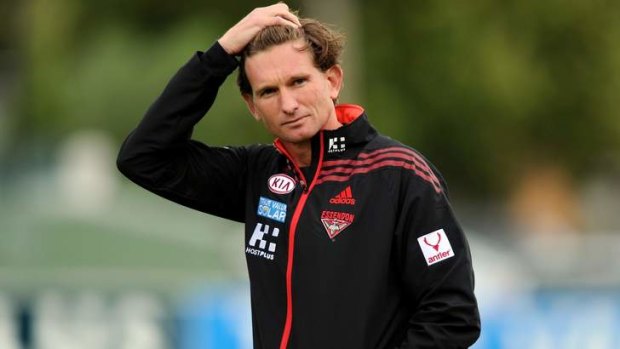 Essendon coach James Hird.