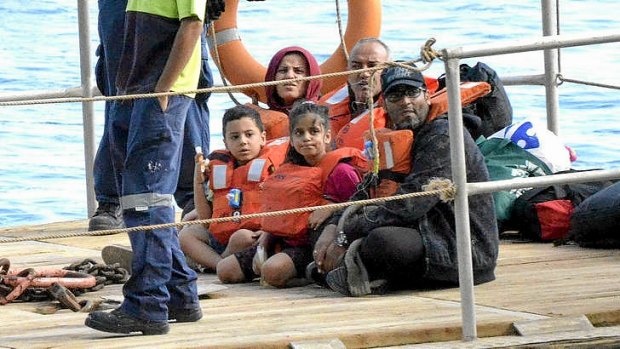 Asylum seeker arrivals at Christmas Island.