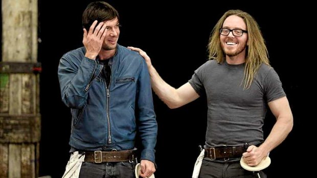 High school reunion: Toby Schmitz says he and Tim Minchin ''always wanted to be near each other's shtick''.