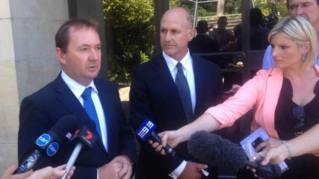 Corrective Services Minister Joe Francis (left) said the two recent escapee incidents 'were very different'.