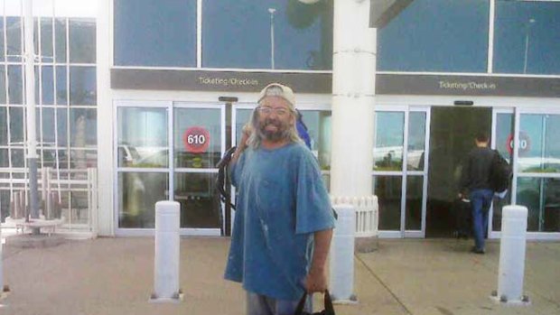 This May 30, 2010 picture provided by Dr Scott Faulkner shows his brother Gary Brooks Faulkner at the Denver International Airport en route to Pakistan.