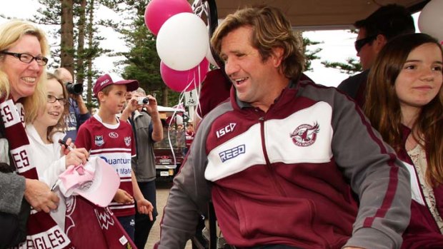 Staying put ... Des Hasler is set to sign a three-year extention to his to his contract with Manly.