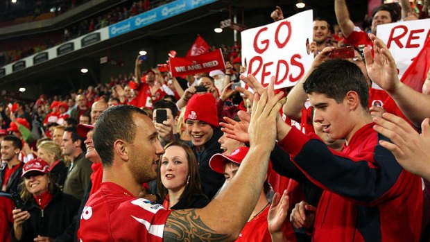 As well as winning on the field, the Queensland Reds have connected with fans.