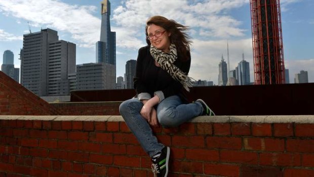 Sunnier skies: Van Badham was stricken with SAD, (Season Affective Disorder) while living in London but now she's on top of the world.