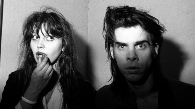Anita Lane and Nick Cave, mid-1980s, an image from the <i>Juvenilia</i> photo exhibition at Strange Neighbour Gallery in Fitzroy.
