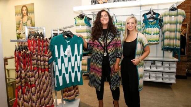 Angela Missoni launches the Missoni for Target collaboration with brand director Jennifer Goonniah at their Chapel Street outlet.