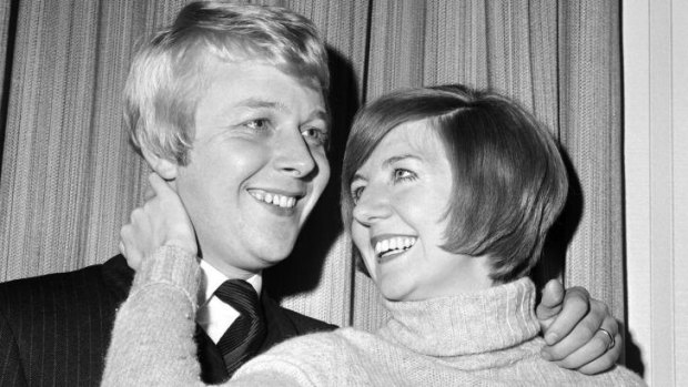 Love story ... Cilla Black with her then fiance Bobby Willis in 1969.
