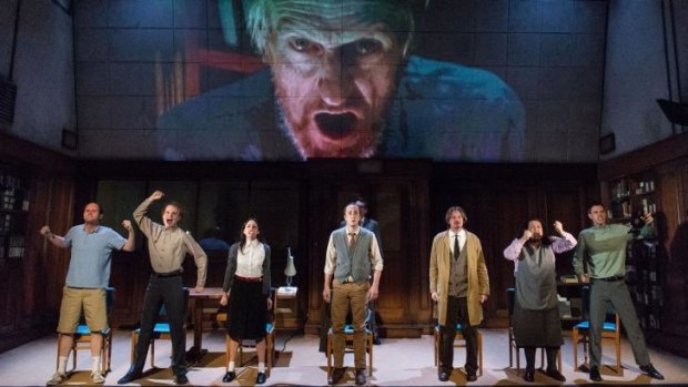 A scene from Headlong Theatre's acclaimed production of 1984, part of the 2015 Melbourne Festival. 