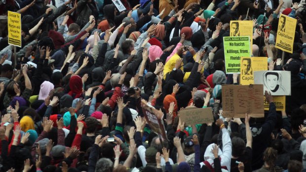 Million Hoodie March ... supporters of Trayvon Martin.