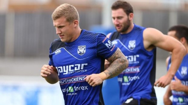 No concerns: Bulldogs halfback Trent Hodkinson is adamant his knee will be able to withstand the intensity of Saturday's preliminary final. 