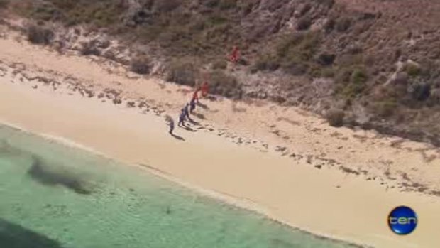 Police teams searching the beaches of Rottnest Island for more body parts.