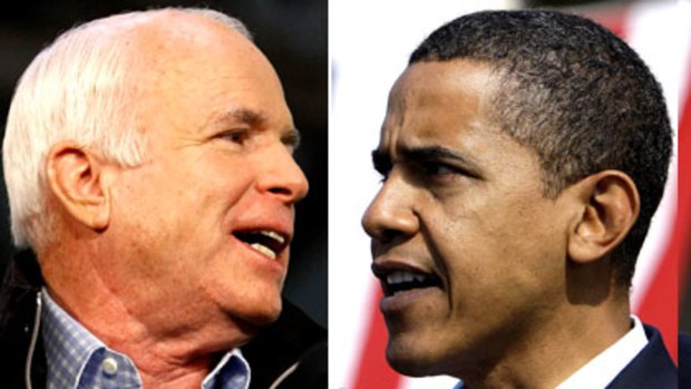 Final days ... John McCain and Barack Obama on the campagin trail.