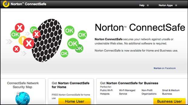 DNS option: A screenshot of Norton ConnectSafe.
