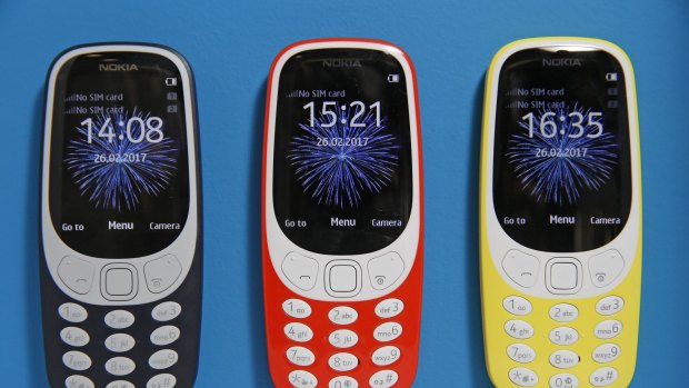 The new Nokia 3310 mobile phone. 