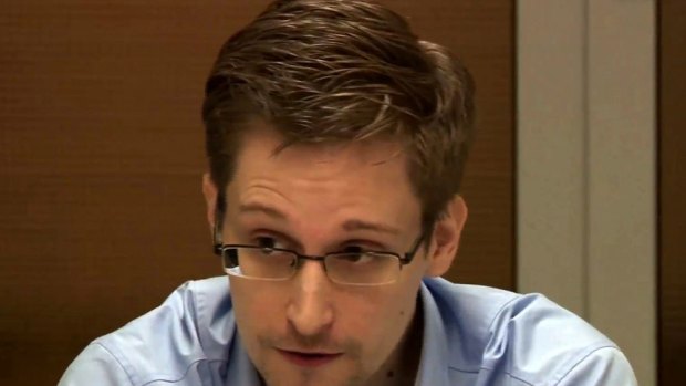 NSA whistleblower Edward Snowden, at present living somewhere in Russia.