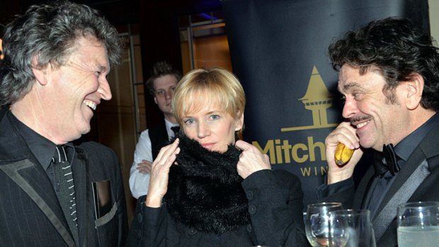 Simon Phillips and Jane Turner encounter Gerry Connolly with a banana.